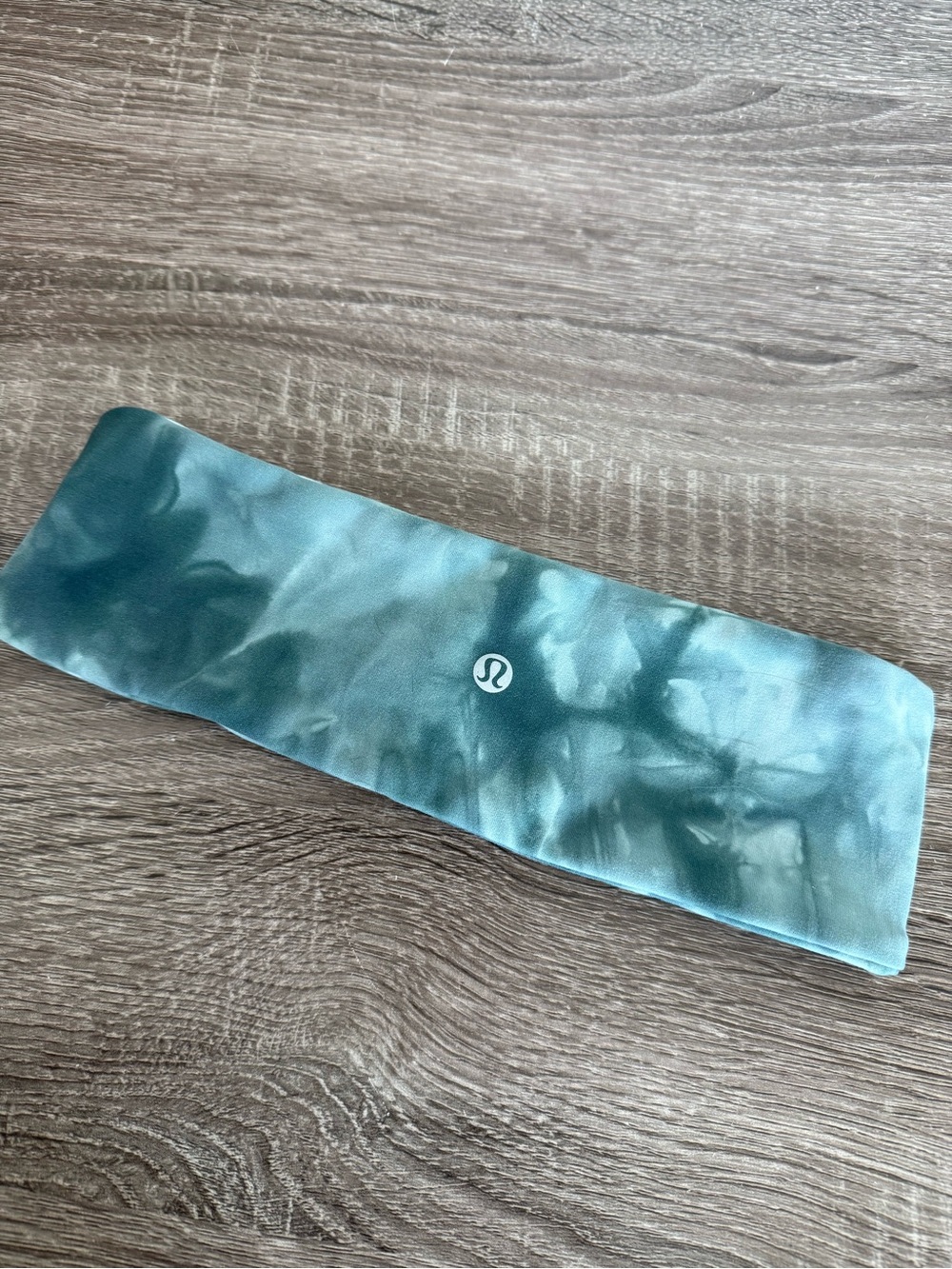 lululemon athletica Teal Tie-Dye Wide Sweat-Wicking Headband